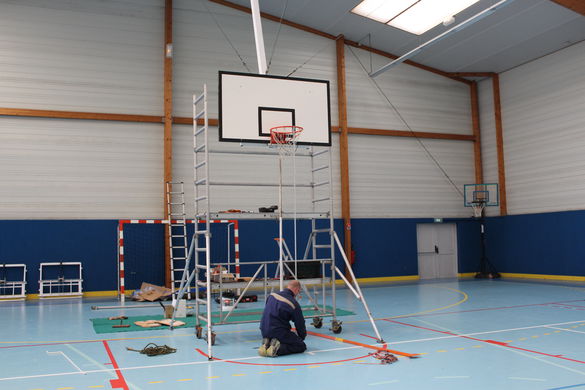 salle sport travaux en cours 2